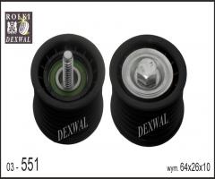 Dexwal 03-551 rolka prowadząca fiat, opelsaab, fiat croma (194), opel astra h (l48), saab 9-3 (ys3f)