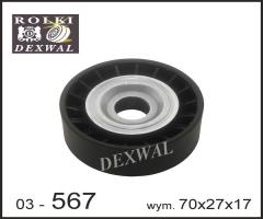 Dexwal 03-567 rolka napinacza toyota, lexus is ii (gse2_, ale2_, use2_)