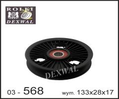 Dexwal 03-568 rolka napinacza chrysler, jeep, chrysler voyager i (as), dodge caravan