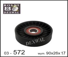 Dexwal 03-572 rolka napinacza chrysler, chrysler cirrus, dodge caravan