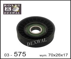 Dexwal 03-575 rolka napinacza chevrolet, chrysler, jeep, mazda, chrysler 300 c (lx), dodge journey