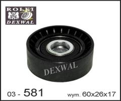 Dexwal 03-581 rolka napinacza citroen, peugeot, citroËn berlingo (mf)