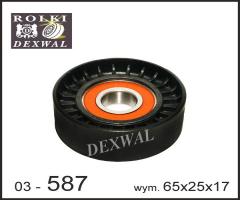 Dexwal 03-587 rolka napinacza citroev, peugeot, citroËn c2 (jm_), peugeot 1007 (km_)