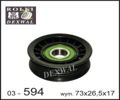 Dexwal 03-594 rolka napinacza ford, mazda, volvo, ford c-max (dm2), volvo c30