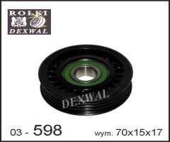 Dexwal 03-598 rolka napinacza honda, subaru, honda accord iii (ca), subaru forester (sf)