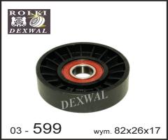 Dexwal 03-599 rolka napinacza hundai, kia, hyundai coupe (gk), kia magentis (gd)