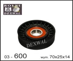 Dexwal 03-600 rolka napinacza citroen, fiat, iveco, peugeot, citroËn jumper autobus