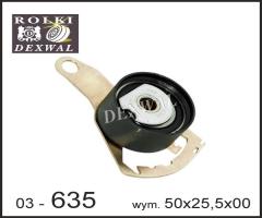 Dexwal 03-635 rolka napinacza ford, mazda, ford escort `95 nadwozie pełne (avl)
