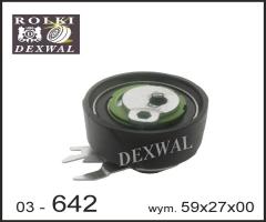 Dexwal 03-642 rolka napinacza audi, seat, skoda, vw, seat ibiza ii (6k1), vw polo (6n1)