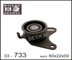 Dexwal 03-733 rolka napinacza hundai, mitsibishi, hyundai galloper i, kia pregio nadwozie pełne (tb)