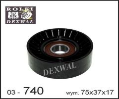 Dexwal 03-740 rolka prowadząca vw, vw crafter 30-35 autobus (2e_)