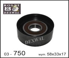 Dexwal 03-750 rolka napinacza hundai, kia, hyundai accent ii (lc), kia carens ii (fj)