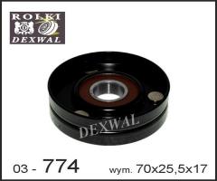 Dexwal 03-774 rolka prowadząca escort,  fiesta focus, ford fiesta iv (ja_, jb_)