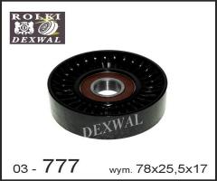 Dexwal 03-777 rolka prowadząca ford transit, ford transit autobus (e_ _)