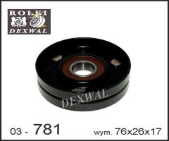 Dexwal 03-781 rolka prowadząca opel