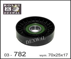 Dexwal 03-782 rolka prowadząca opel, opel astra g kombi (f35_)