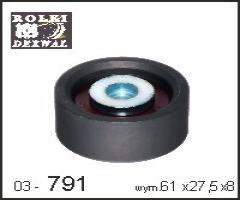 Dexwal 03-791 rolka prowadząca alfa,  chevrolet,  fiat,  opel,