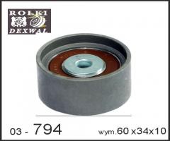 Dexwal 03-794 rolka prowadząca hundai,  kia, hyundai terracan (hp)