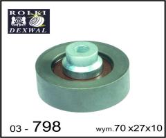 Dexwal 03-798 rolka prowadząca citroen,  peugeot, citroËn c2 (jm_), peugeot 1007 (km_)