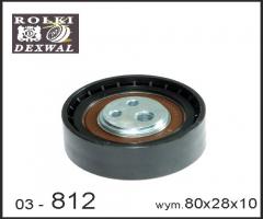 Dexwal 03-812 rolka napinacza alfaromeo,  fiat,  lancia, alfa romeo 156 (932), fiat marea (185)