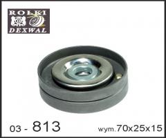 Dexwal 03-813 rolka napinacza bmw,  landrover,  opel, bmw 3 (e46), land rover freelander (ln)