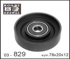 Dexwal 03-829 rolka prowadząca hundai,  kia, hyundai accent i (x-3), kia cerato (ld)