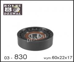 Dexwal 03-830 rolka napinacza ford,  mazda, ford fiesta iv (ja_, jb_), mazda 121 iii (jasm, jbsm)