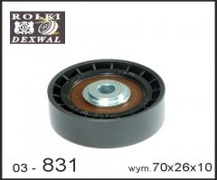 Dexwal 03-831 rolka napinacza ford,  landrover, ford galaxy (wa6), land rover freelander 2 (fa_)