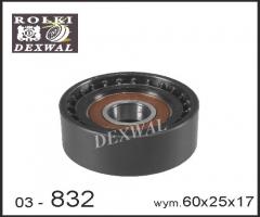 Dexwal 03-832 rolka napinacza citroen,  fiat,  peugeot, citroËn berlingo (b9), fiat scudo (270_)
