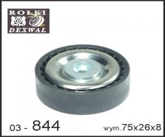 Dexwal 03-844 rolka napinacza audi,  vw, audi a4 (8ec, b7), vw phaeton (3d_)
