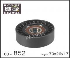 Dexwal 03-852 rolka napinacza seat,  skoda,  vw, seat cordoba (6l2), skoda fabia (6y2)