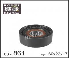 Dexwal 03-861 rolka napinacza ford,  mazda, ford fiesta iv (ja_, jb_), mazda 121 iii (jasm, jbsm)