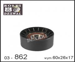Dexwal 03-862 rolka napinacza citroen,  fiat,  peugeot, fiat scudo combinato (220p)
