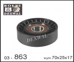 Dexwal 03-863 rolka napinacza citroen,  fiat,  ford,  volvo, citroËn c4 coupe (la_)