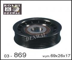 Dexwal 03-869 rolka napinacza vw, seat toledo ii (1m2), vw bora (1j2)