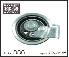Dexwal 03-886 rolka napinacza audi, audi a4 (8d2, b5)