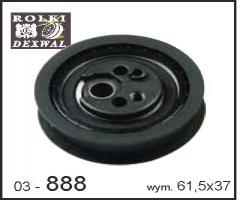 Dexwal 03-888 rolka napinacza audi, audi 100 avant (4a, c4)