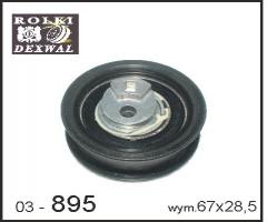 Dexwal 03-895 rolka napinacza audi,  seat,  skoda,  vw, audi a3 (8p1), seat altea (5p1)