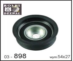 Dexwal 03-898 rolka prowadząca cadil,  opel, opel astra g kombi (f35_)