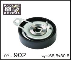 Dexwal 03-902 rolka napinacza opel,  renault, opel movano combi (j9)