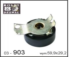 Dexwal 03-903 rolka napinacza citroen,  peugeot, citroËn xantia (x2), peugeot 306 (7b, n3, n5)