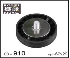 Dexwal 03-910 rolka napinacza citroen,  peugeot, citroËn c4 grand picasso i (ua_)