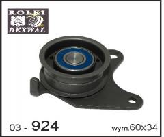 Dexwal 03-924 rolka napinacza hyundai,  kia,  mitsubishi, hyundai galloper ii (jk-01)