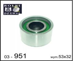 Dexwal 03-951 rolka prowadząca volvo, volvo c30