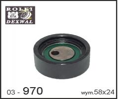 Dexwal 03-970 rolka napinacza suzuki, suzuki samurai (sj)