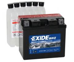 Exide etz7-bs akumulator 6ah/130a 12v p+ / motocykle   agm