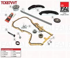 Fai autoparts tck87vvt zestaw Łańcucha rozrządu vag, audi a3 (8p1), vw touran (1t1, 1t2)