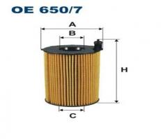 Filtron oe650/7 filtr oleju audi vw, audi a7 sportback (4ga, 4gf), porsche cayenne, vw touareg (7p5)