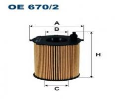 Filtron oe670/2 filtr oleju fiat fiat 500 09- panda 12-, alfa romeo mito (955), fiat 500 c (312)