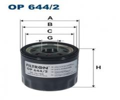 Filtron op644/2 filtr oleju, dodge caliber, jeep compass (mk49), suzuki grand vitara ii (jt)